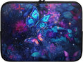 Butterfly Flower Laptop Sleeve - 10 inch Laptop Case for Women & Girls - Galaxy Computer Sleeve with Multiple Uses