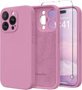 Magnetic for iPhone 13 Pro Max Case, Compatible with MagSafe, [Full Camera Protection][Screen Protector] Silicone Shockproof Protective Phone Case for iPhone 13 Pro Max 6.7", Blackcurrant