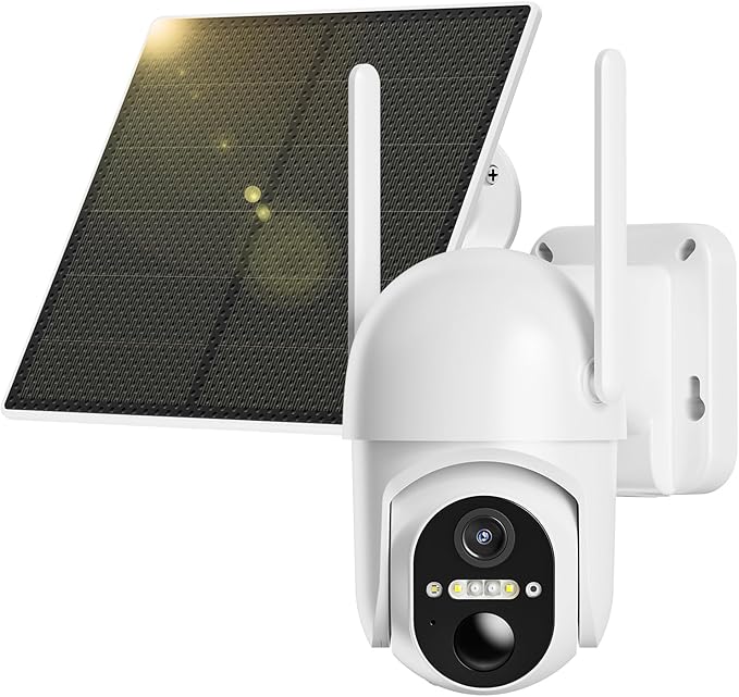 Ebitcam 4G LTE Cellular Security Camera Includes SIM Card(Support Verizon/AT&T/T-Mobile), 2K Solar Outdoor Cam Wireless Without WiFi Needed, 360° Live View, Color Night Vision