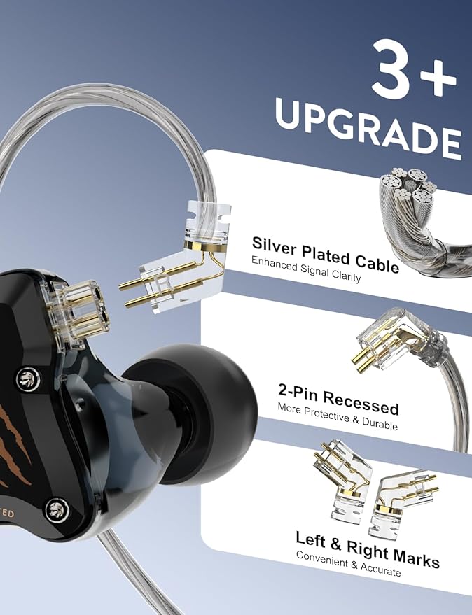 in Ear Monitors Headphones, USB-C HiFi Wired Earbuds with Noise Isolating,Type-C w/Mic Earphone for iPhone 17 16 15 Android/Samsung Phone, Laptop, IEM Headset for Gaming, Singer