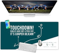 French KOKO Large Philadelphia Desk Mat for Desktop – XL Desk Pad Mat with Smooth Surface, Green Football Theme Office Decor, Man Cave Accessory, Men Gifts & Game Day Gift