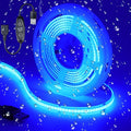 DC 5V USB COB Blue LED Strip Light Dimmable IP65 Waterproof USB Powered 6.6ft/2M 640LEDs with Dimmer High Brightness Flexible LED Tape Lights