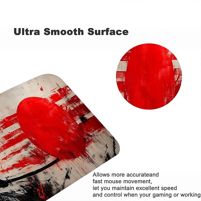 Japanese Samurai Desk Mat Anime Graffiti Large Gaming Mouse Mat with Stitched Edges,Non-Slip Waterproof Rubber Base Mous Mat 31.5"x11.8" Office Computer Keyboard Laptop Home