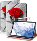 Case for iPad Air 11 Inch M4/M3/M2 (2026/2025/2024),iPad Air 5th/4th Generation Case 10.9 Inch 2022/2020, PU Leather Stand Shockproof Cover with Card Slots - One Rose