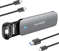 ELUTENG M.2 SSD Enclosure NVME SATA Dual Protocol SSD to USB Adapter Aluminum USB C 3.2 Gen 2 10Gbps PCIe M and B&M Keys External Solid State Drive Case Max 4TB for 2230/ 2242/ 2260/ 2280 SSDs