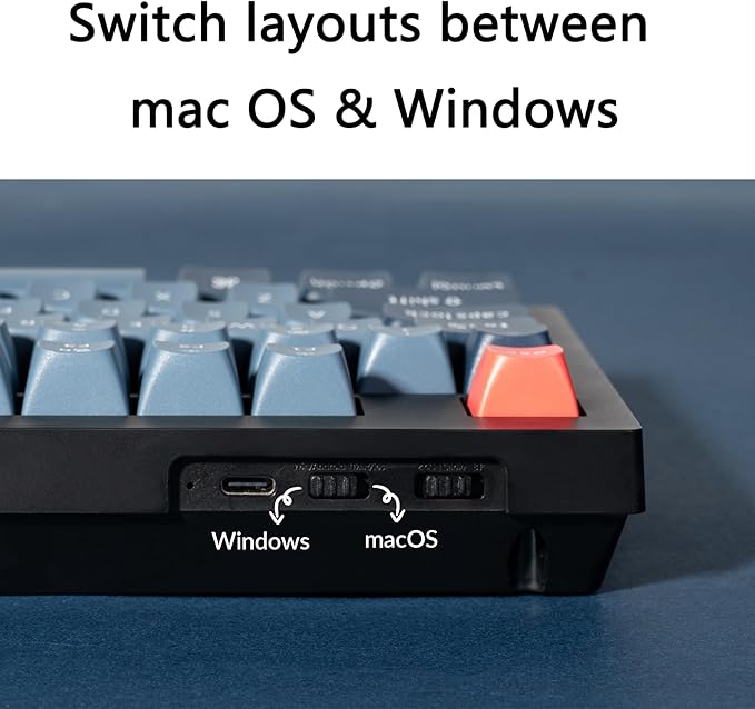Keychron V5 Max Custom Wirless Mechanical Keyboard, 2.4 GHz/Bluetooth/Wired 3-Mode 100 Keys RGB Backlight QMK/VIA Programmable Macro, Hot-Swap Gateron Jupiter Brown Switch PBT Keycaps for Mac Windows