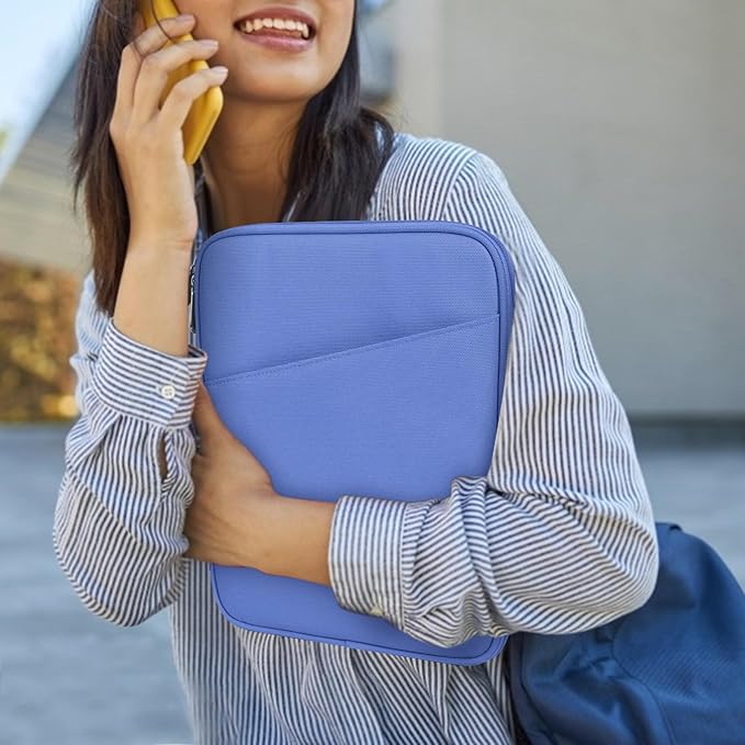 Dadanism 9-11" Tablet Sleeve Bag Carrying Case for iPad (A16) 11th Gen 11", iPad 10th Gen 10.9" Air 5/4, iPad Air M4/Pro 11", iPad 9/8/7th, Galaxy Tab A11+ Plus 11", Remarkable 2 10.3", Periwinkle