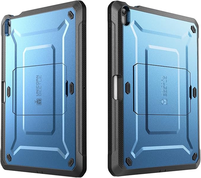 SUPCASE Unicorn Beetle Pro Series Case Designed for iPad Air 4 (2020) 10.9 Inch, with Pencil Holder & Built-in Screen Protector Full-Body Rugged Heavy Duty Case (Slate Blue)