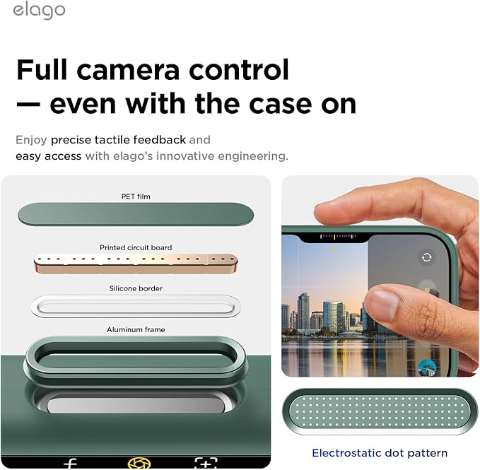 elago for iPhone 17 Case, Premium Magnetic Silicone Case, Compatible with MagSafe, Liquid Silicone Material, Protective Cover, Shockproof, Slim Phone, 6.3 inch (Midnight Green)
