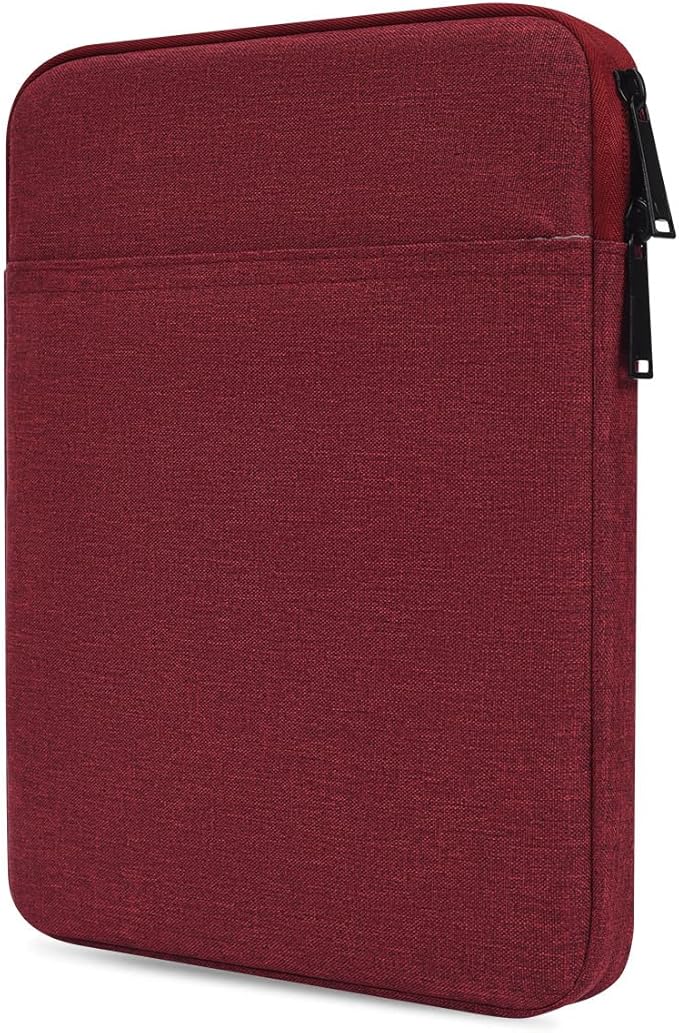 Tablet Sleeve Bag for 2025 11 inch iPad A16, 11 inch iPad Air M3 M4/ 10.9 inch iPad 10th/ Pro 11 M4, Galaxy Tab A8 10.5" Case Pouch, Fit Apple Smart Keyboard, Wine Red