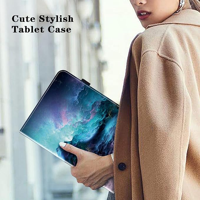 Case for iPad Air 11 Inch M4/M3/M2 (2026/2025/2024),iPad Air 5th/4th Generation Case 10.9 Inch 2022/2020, PU Leather Stand Shockproof Cover with Card Slots - Starry Sky