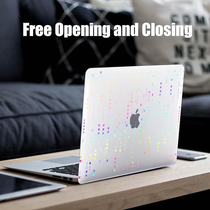 DTangLsm for MacBook Pro 14 inch Case 2026 M5, 2025-2021 M4 M3 M2 M1 A3426 A3427 A3434 A3112 A3185 A3401 A2918 A2992 A2779 A2442, Plastic Hard Cover for MacBook Pro 14 Case&Keyboard Skin, Squares