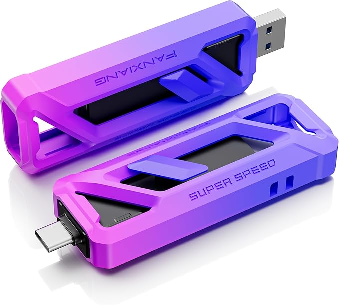 fanxiang Flash Drive 512GB, Up to 2050MB/s USB 3.2 Gen2×2, USB Drive with USB A + Type C, 2-in-1 Memory Stick Thumb Drive for iPhone/Android/Windows/MacPC/Laptops, FF958