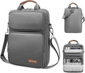 10-13 Inch Tablet Sleeve Bag, Ipad Bag for 13 In/11 in New iPad Pro M4 & 13 in Air M2 2024,iPad Pro 12.9 M2&M1,Ipad 10.9,Galaxy Tab S8+/S9+ 12.4,with Removable Shoulder Strap(Gray)