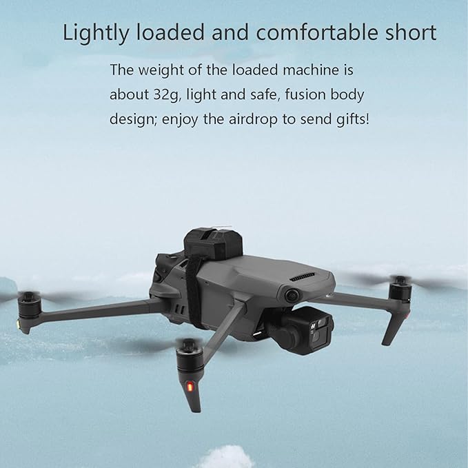 Airdrop System Compatible with DJI Mini 4 Pro/Mini 3/Mini 3 Pro/Mini 2/Mini SE Drone Payload Dropper Release Dropping System Delivery Transport Device Thrower for Fishing Line Dropper,Wedding,Rescue