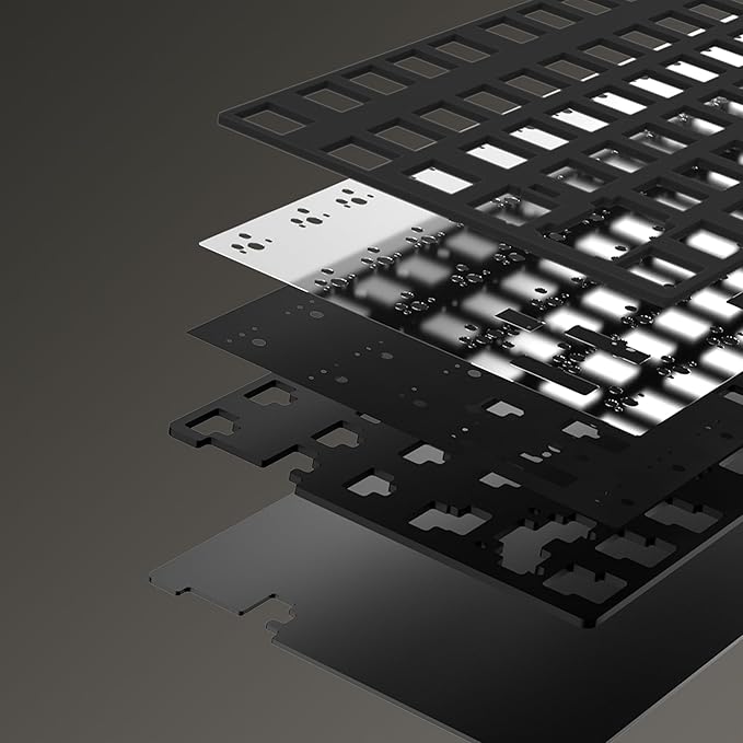 KEEBMONKEY WOBKEY Crush 80 Reboot CNC Aluminum 5-Second Quick-Release Triple-Mode Connectivity Mechanical Keyboard with Superior Acoustics (Pro Champagne Gold)