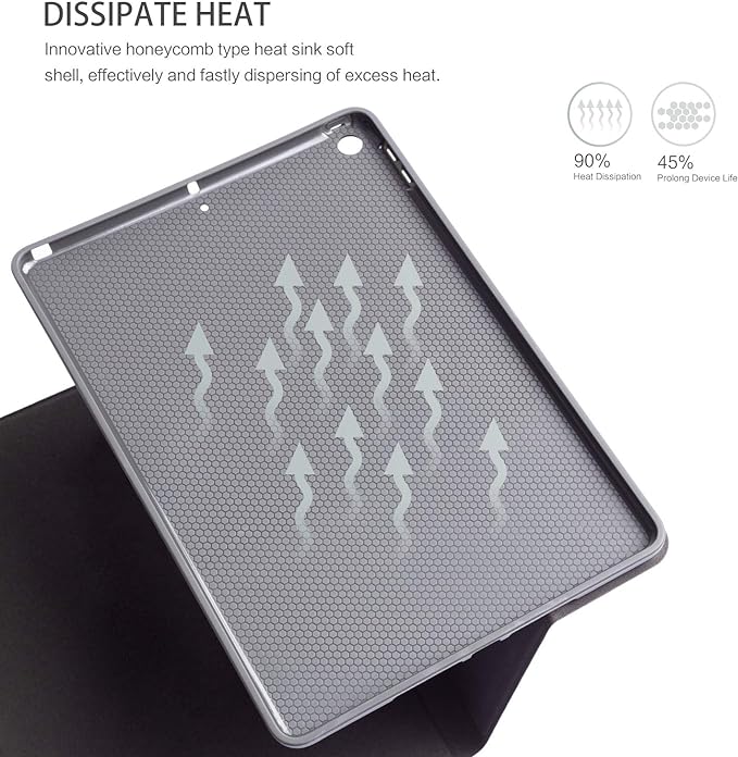 Case for iPad 9th Generation, for iPad Case 9th Generation, Case for iPad 8th Generation, for iPad 7th Gen Case 10.2 Inch Shockproof Soft Rubber Multi-Angle Adjustable Stand Auto Wake Sleep, Marble