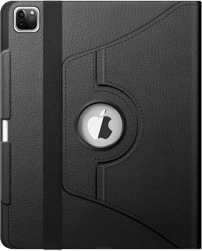 Fintie Rotating Case for iPad Pro 12.9-inch 6th Generation 2022-360 Degree Swiveling Protective Cover with Pencil Holder, Auto Sleep/Wake, Also Fit iPad Pro 12.9" 5th/4th/3rd Gen, Black
