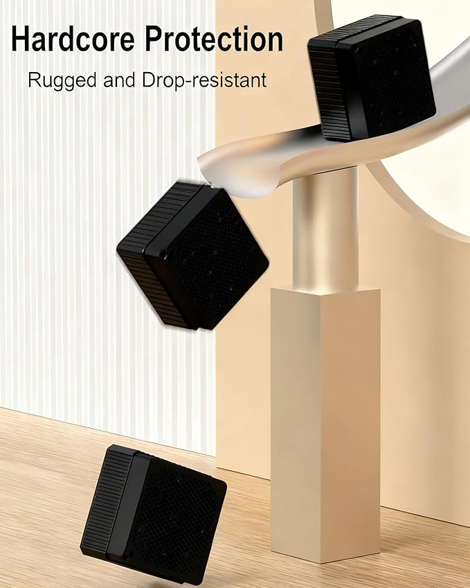 Portable Bluetooth Speakers Wireless, IPX6 Waterproof & Dustproof Small Portable Speaker, High Loud Stereo Sound, Built-in Mic, TWS Pairing, with Storage Box, Easy for Carry/Outdoor/Travel (Black)