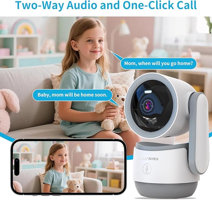 Indoor PTZ Camera with Privacy Mode, 2K 3MP Pan/Tilt Security Camera for Home, 32GB TF Card Included, No Subscription, Dual-Band 5G/2.4G WiFi, AI Motion Detection, Night Vision, 2-Way Audio,Siren