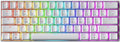 GK61 Mechanical Gaming Keyboard - 61 Keys Multi Color RGB Illuminated LED Backlit Wired Programmable for PC/Mac Gamer (Gateron Optical Yellow, White)