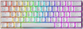 GK61 Mechanical Gaming Keyboard - 61 Keys Multi Color RGB Illuminated LED Backlit Wired Programmable for PC/Mac Gamer (Gateron Mechanical Black, White)
