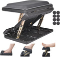 Foot Rest for Under Desk at Work 4-Level Height Adjustable, Lengthen Ergonomic Foldable Footrest for Office, Gaming,Computer, Soft & Removable Pad Desk Foot Stool for All Seasons (Gray Plus)