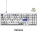 Keychron Q5 HE 96% 8K Wired Hall Effect Gaming Keyboard, Rapid Trigger Magnetic Switches Keyboard Hot Swappable, 8000 Hz Polling Rate, Adjustable Actuation, Aluminum, RGB, QMK, Mac/Windows – White