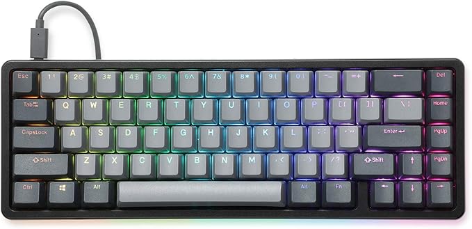 Drop ALT High-Profile Mechanical Keyboard — 65% (67 Key) Gaming Keyboard, Hot-Swap Switches, Programmable Macros, RGB LED Backlighting, USB-C, Doubleshot PBT, Aluminum Frame (Cherry MX Brown, Black)