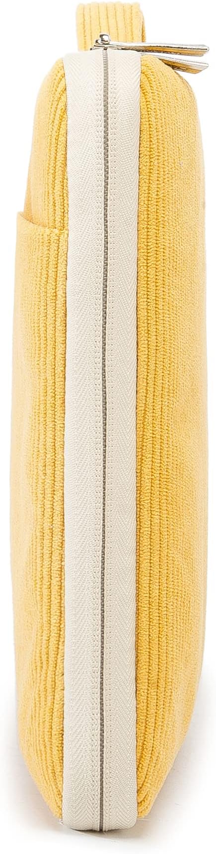 Kinmac 360° Protective Laptop Sleeve Case Bag Cover with Handle for MacBook Air 15 inch, and 15 inch-15.6 inch HP,Lenovo,Dell,ASUS,Acer Notebook Computer (Yellow Corduroy)