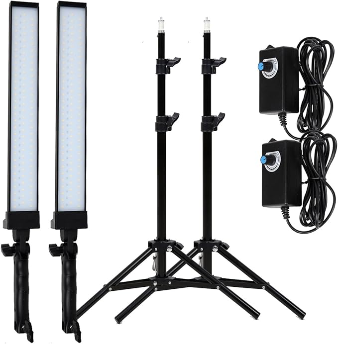 180 LED Light Photography Studio LED Lighting Kit Handheld Wand Stick Adjustable Light with Stand Tripod and Bag for Photographic Video Fill Light, Live Streaming, Portrait, Product, Tattoo