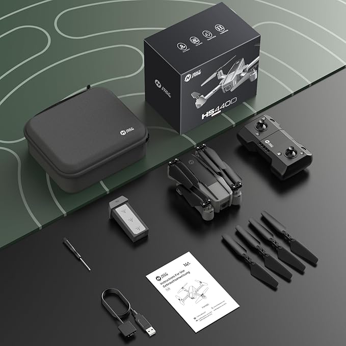 Holy Stone HS440D GPS Drones with Camera for Adults 4K UHD Camera, Unger 249g with GPS Auto Return, Follow Me, Waypoints and Customized Carrying Case