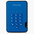 iStorage diskAshur2 HDD 4TB Blue | Secure portable hard drive | Password protected | Dust & water resistant | Hardware Encryption