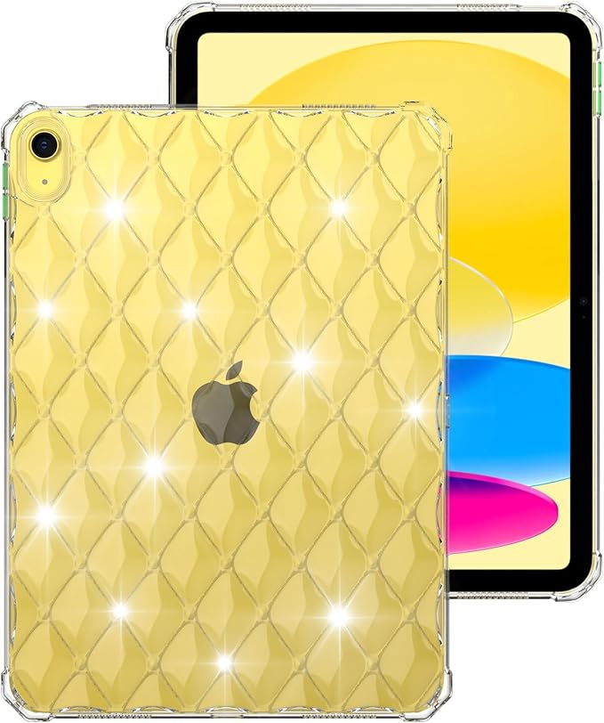 for Apple iPad 6th/5th Generation 9.7 inch Case 2018/2017 Clear Back Transparent Soft TPU Shockproof Bumper Cover Crystal Silicone Gel Rubber Lightweight Protective Shell for iPad 9.7, Clear