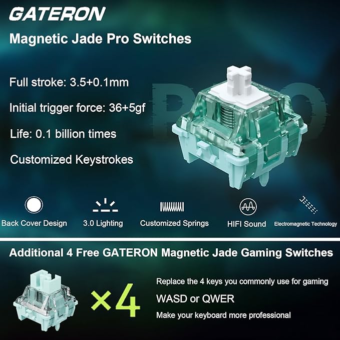 Hyekit FGG MADLIONS Fire68 Ultra Limited 65% Aluminum CNC Magnetic Switch Gaming Keyboard with Adjustable Actuation, 8K Hz Polling Rate, Magnetic Jade Pro, Rapid Trigger Wired Hall Effect RGB Keyboard