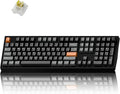 Keychron P6 Ultra 8K Polling Rate Full-Size Aluminum Wireless Mechanical Keyboard, 2.4 GHz/Bluetooth/Wired Custom RGB, Hot-Swappable Silent Banana Switch for Mac Windows Linux - Black