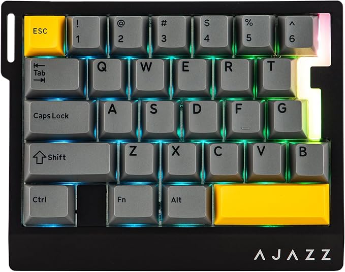 MechLands AJAZZ AK029 One Handed Gaming Keyboard, 8Khz Polling, 29 Keys Rapid Fast Wired Keyboard, SOCD & DKS, Magnetic Switch, Adjustable Actuation, RGB Backlits, Aluminum Plate (Black)