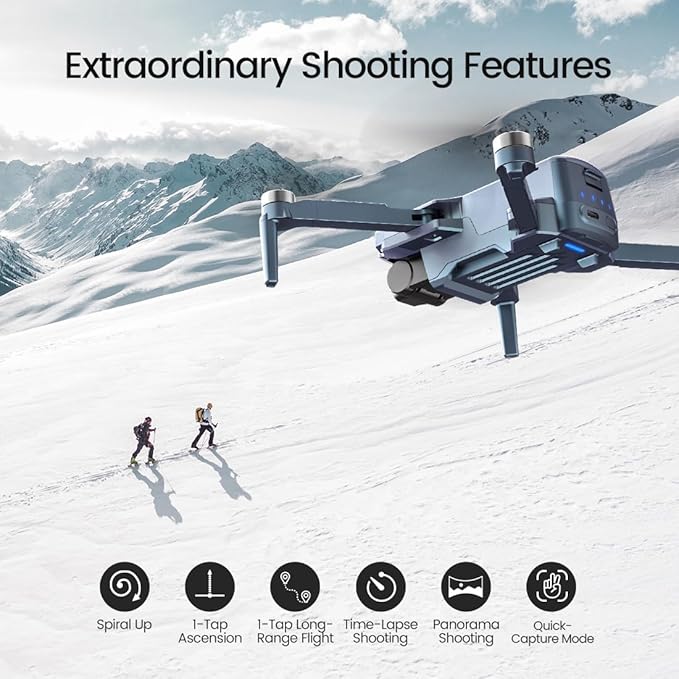Holy Stone HS360S GPS Drones With 4K UHD Camera For Adults,FAA,249g Quadcopter Drone,10000 Feet Video Transmission,Auto Return,Follow Me, Brushless Motor,Beginner Mode, Special Gradient Color Edition