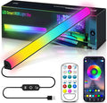 KANTUTOE Monitor Down Light Bar, RGB Screen Desk Light PC, Dimmable LED Dynamic Rainbow Effect, Adjustable Brightness, Speed and Music, Remote Control Color Change, for Game Room