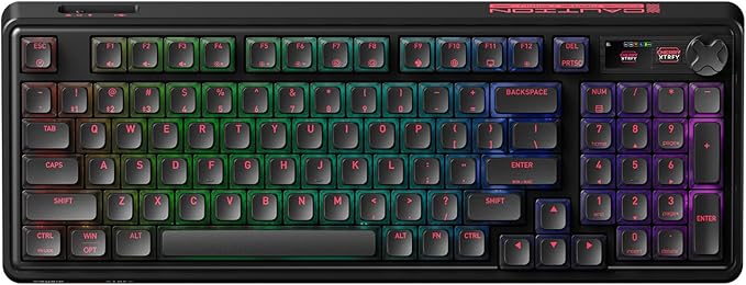 wegear PIXIU 98 Mechanical Gaming Keyboard with Knob, Cherry MX2A Brown Switches, 8K Hz Polling, Tri-Mode Gasket Key-Board for PC/Mac/Laptop, Hot Swappable, PBT, RGB Backlit, 95 Keys
