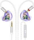 Vibes 202M Wired Earbuds - HiFi in Ear Monitor Headphones - Noise Isolating Ear Buds w/ Mic - Clear Sound, Deep Bass & Comfort-Fit Gaming Earphones - MMCX to 3.5mm & Silver Plated Cord, Carrying Case