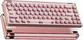MelGeek MADE68 Ultra+ Wired Gaming Keyboard, Magnetic Keyboard with Hall Effect, 65% Compact Rapid Trigger, Hot-Swappable, RGB Snap Tap & Adjustable Actuation, HIVE Custom, Aluminum Case-Jelly Pink