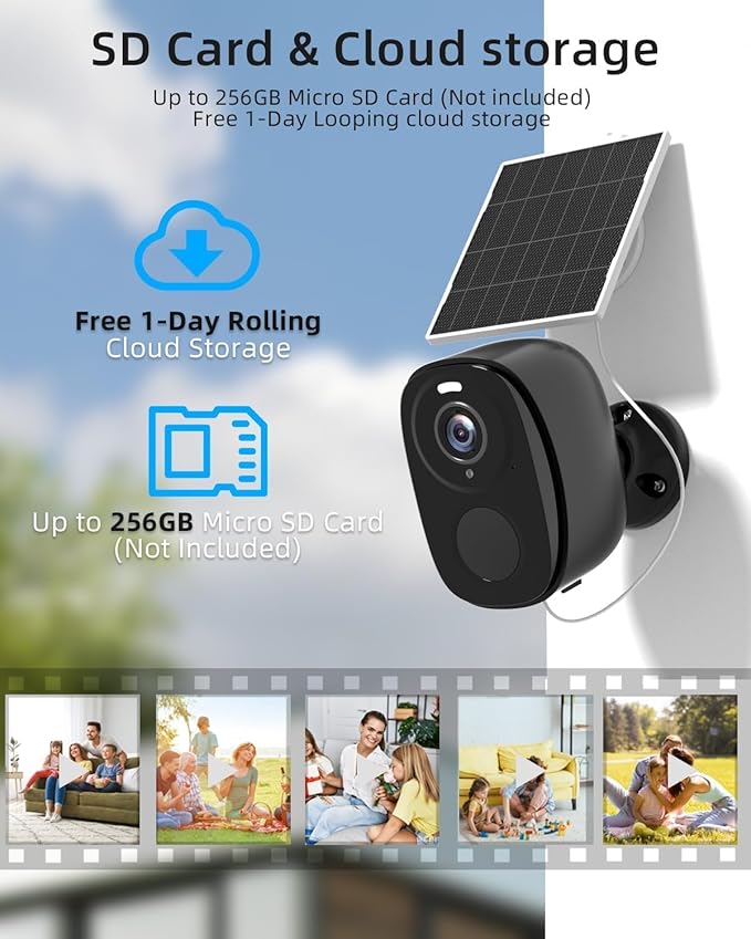 ELECCTV 5G/2.4G WiFi Solar Security Cameras Wireless Outdoor, 2K Solar Cameras for Home Security with AI Motion Detection, Color Night Vision, Siren, 2-Way Audio, Works/Alexa,IP65 Waterproof,4-Cam Kit