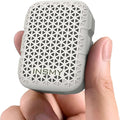 INSMY Wearable Bluetooth Speakers,IP67 Waterproof,Clip-On Portable Small Personal Speaker/Clean Sound/Stereo Pair/Wireless/ENC Built-in Mic/Lightweight for Golf Work Pool Gift(Non-Magnetic) (White)