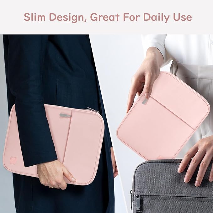 Dadanism 9-11 Inch Tablet Sleeve Padded Carrying Case for iPad (A16) 11th Gen 11", iPad 10th Gen 10.9", iPad Air M4/Pro M5 11", iPad Air 5/4, iPad 9/8/7th Gen, Galaxy Tab A11+ Plus 11",Pink