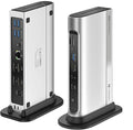[Intel Certified] Cable Matters 16-in-1 40Gbps Thunderbolt 4 Dock with Thunderbolt Share - Quad 4K Video(2X DP, 2X HDMI) for Windows, Dual 4K (DP or HDMI) for MacBook Pro M1/M2/M3/M4 Pro/Max, 100W PD