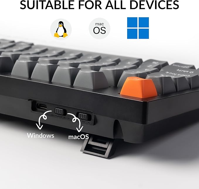 Keychron K10 Max Wireless Custom Mechanical Keyboard, 100% Layout QMK 2.4 GHz Bluetooth White Backlit with Hot-swappable Keychron Super Brown Switch Compatible with Mac Windows Linux