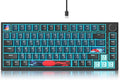Fogruaden Wired 75% Percent Mechanical Keyboard, RGB Backlit 75 Percent Gaming Keyboard, Gasket Mount TKL Mechanical Keyboard, Hot Swappable Red Switch, NKRO Compact Keyboard with Volume Knob