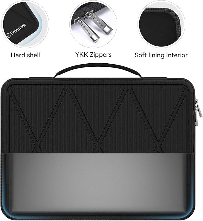 Smatree Hard EVA Protective Sleeve Case Compatible for 15.4 inch Apple MacBook Pro 2019/2018/2017/2016, for MacBook Pro A1990/A1707, Anti-Shock Notebook Bag (X8275)