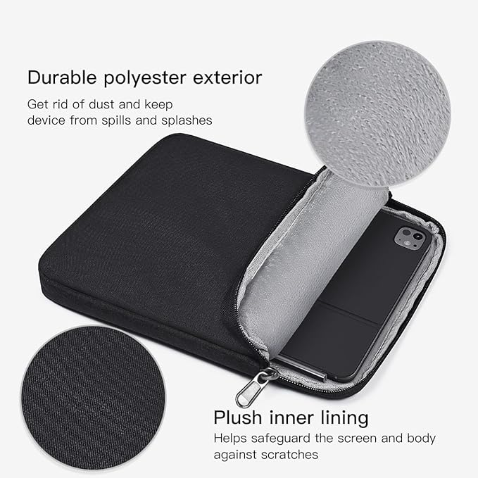 12.9-13 inch Tablet Sleeve Case for iPad Pro 13 inch M5 M4, 13" iPad Air M2 M3 M4, iPad Pro 12.9-in M2 M1(6th/5th) 2026-2024 w/Magic Keyboard, Shockproof Padded Protective Travel Accessories Bag